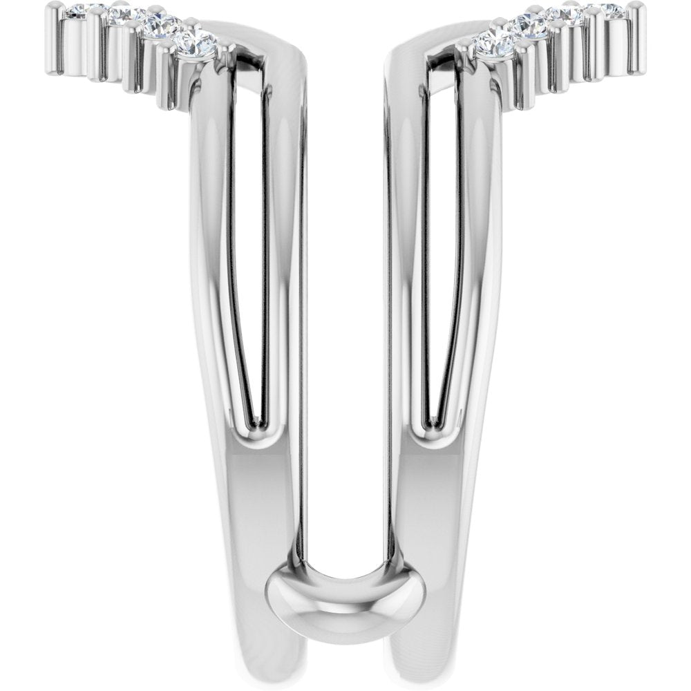 14K White Gold 1/4 CTW Lab-Grown Diamond Ring Guard