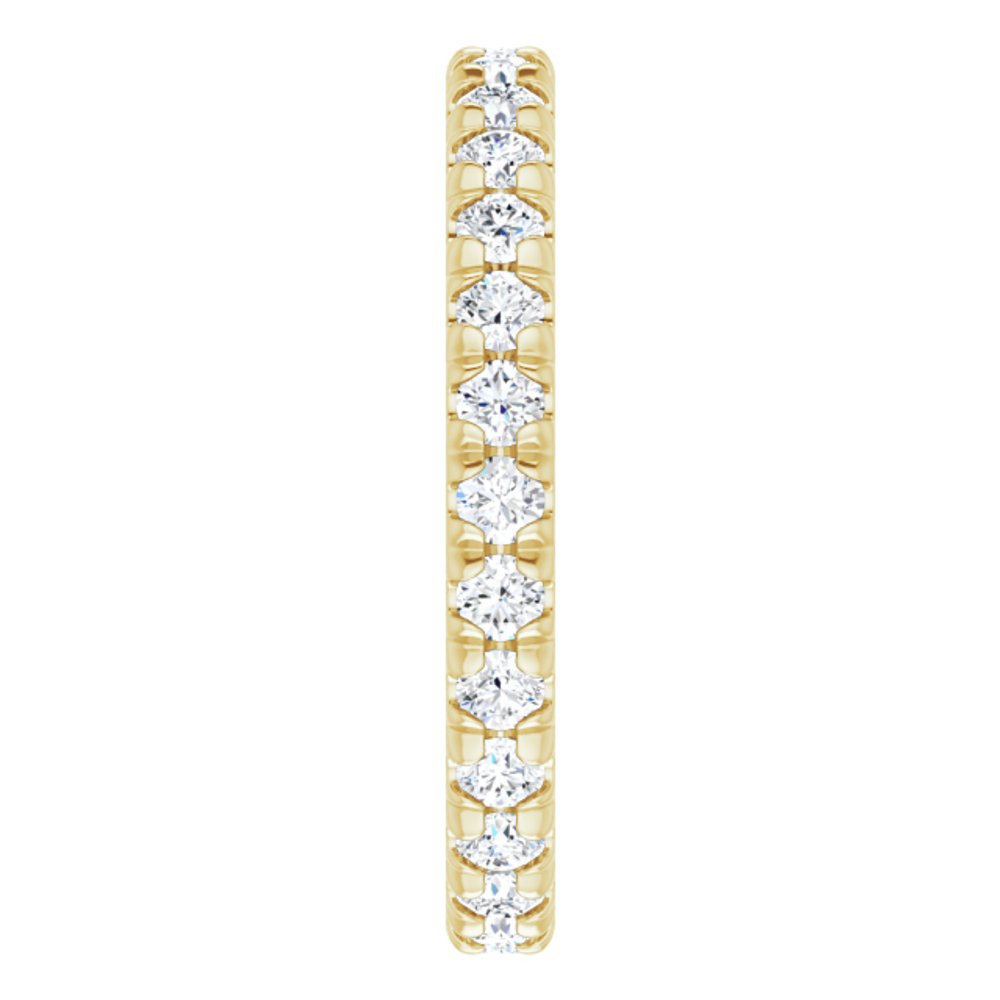 14K Yellow Gold 1/2 CTW Natural Diamond Eternity Band Size 3
