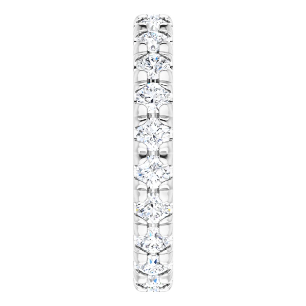 Platinum 7/8 CTW Natural Diamond Eternity Band Size 3.5