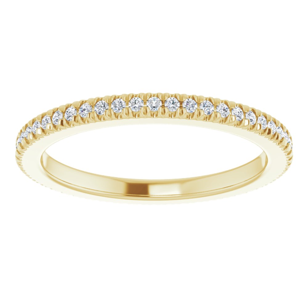 14K Yellow Gold 1/5 CTW Natural Diamond Eternity Band
