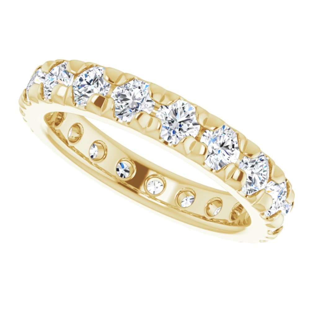 14K Yellow Gold 2 CTW Lab-Grown Diamond Eternity Band