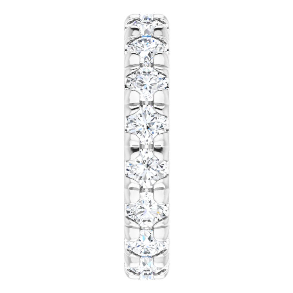 14K White Gold 2 1/6 CTW Natural Diamond Eternity Band Size 5.25