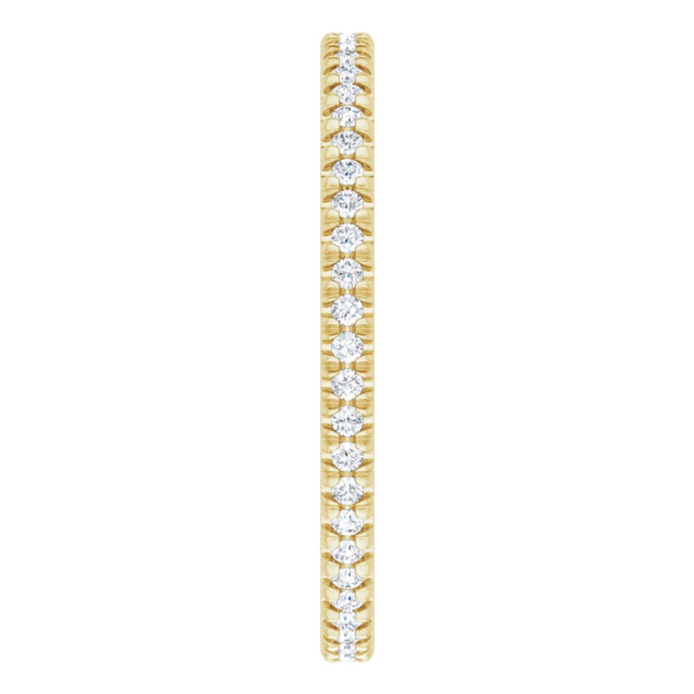 14K Yellow Gold 1/5 CTW Natural Diamond Eternity Band