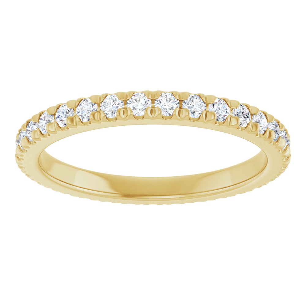 14K Yellow Gold 5/8 CTW Lab-Grown Diamond Eternity Band Size 7