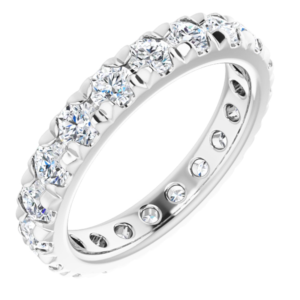 14K White Gold 2 1/8 CTW Lab-Grown Diamond Eternity Band Size 6