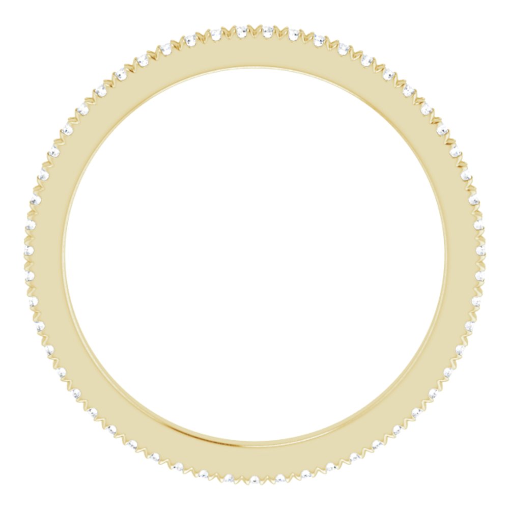 14K Yellow Gold 1/5 CTW Natural Diamond Eternity Band