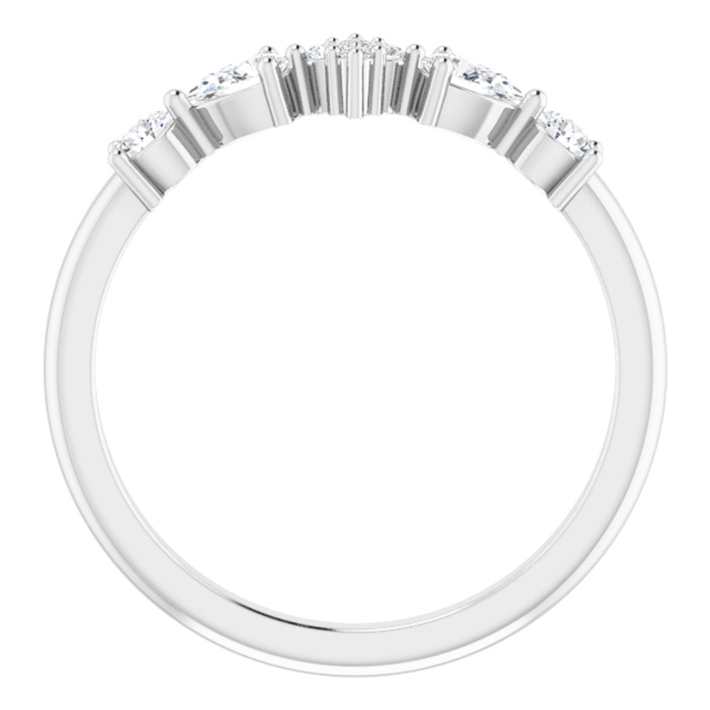 14K White Gold 1/3 CTW Natural Diamond Stackable Ring