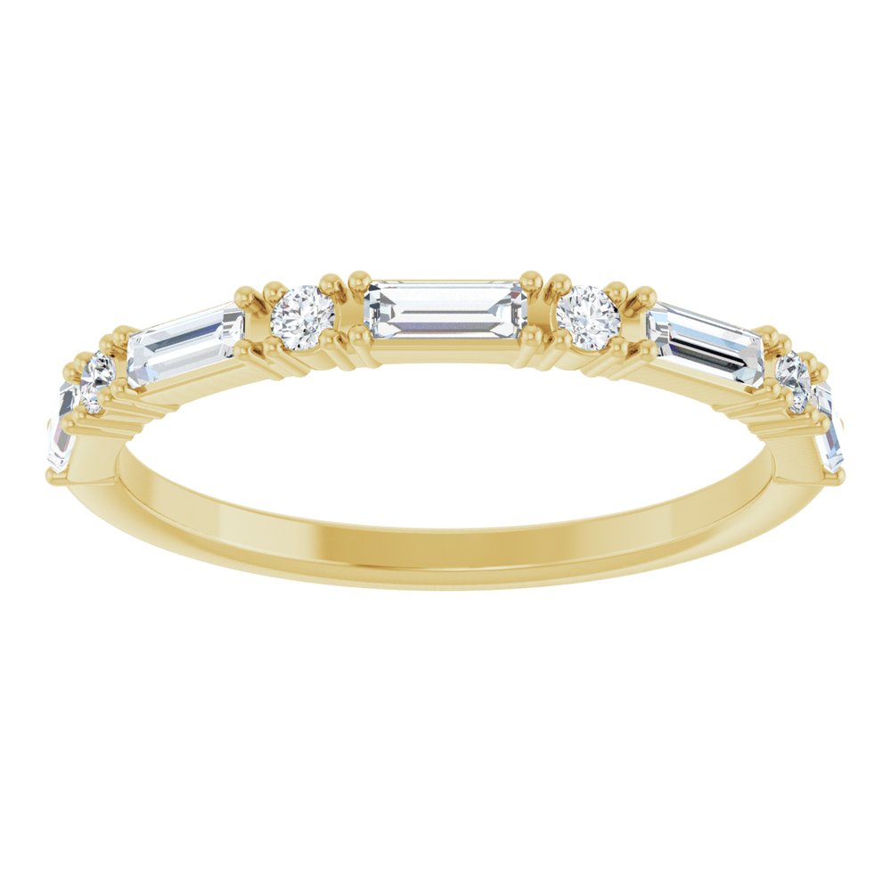 14K Yellow Gold 3/8 CTW Lab-Grown Diamond Anniversary Band