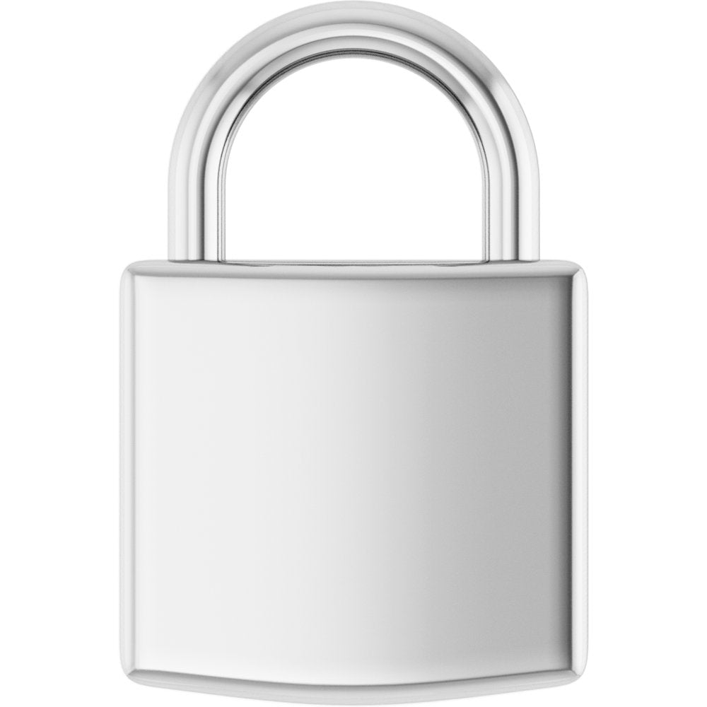 Sterling Silver Engravable Lock Pendant