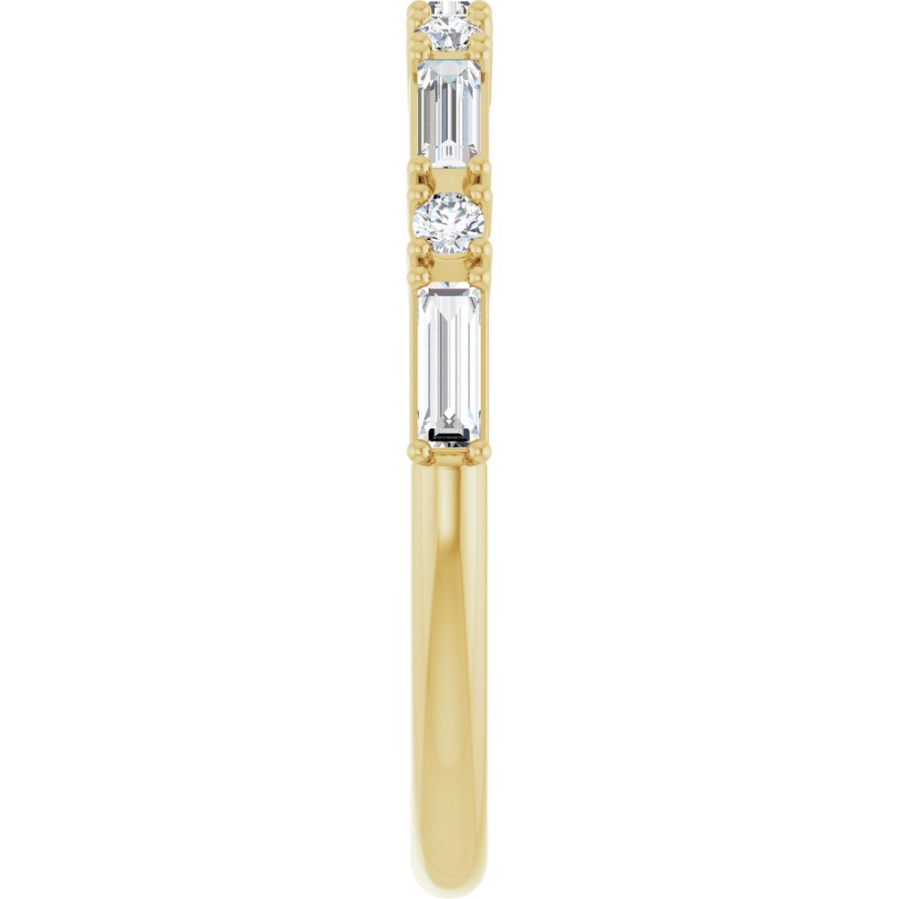 14K Yellow Gold 3/8 CTW Lab-Grown Diamond Anniversary Band