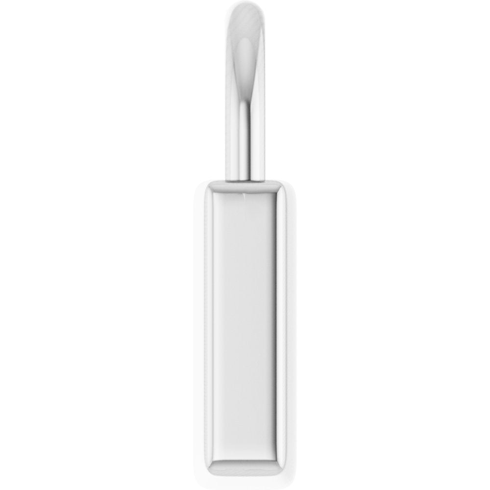 Sterling Silver Engravable Lock Pendant
