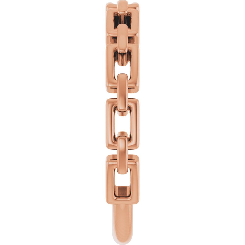 14K Rose Gold Chain Link Ring
