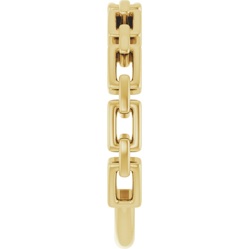 14K Yellow Gold Chain Link Ring