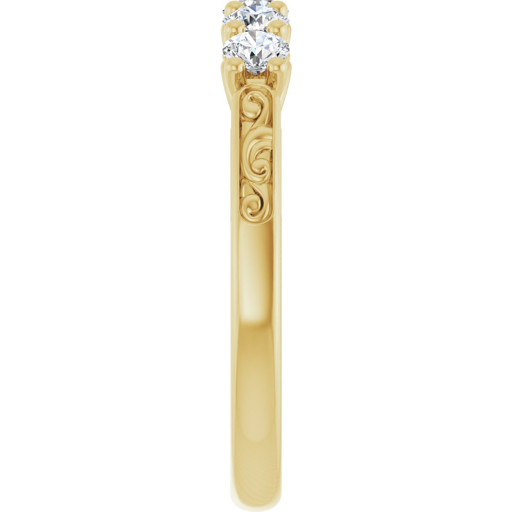 14K Yellow 1/2 CTW Lab-Grown Diamond Anniversary Band