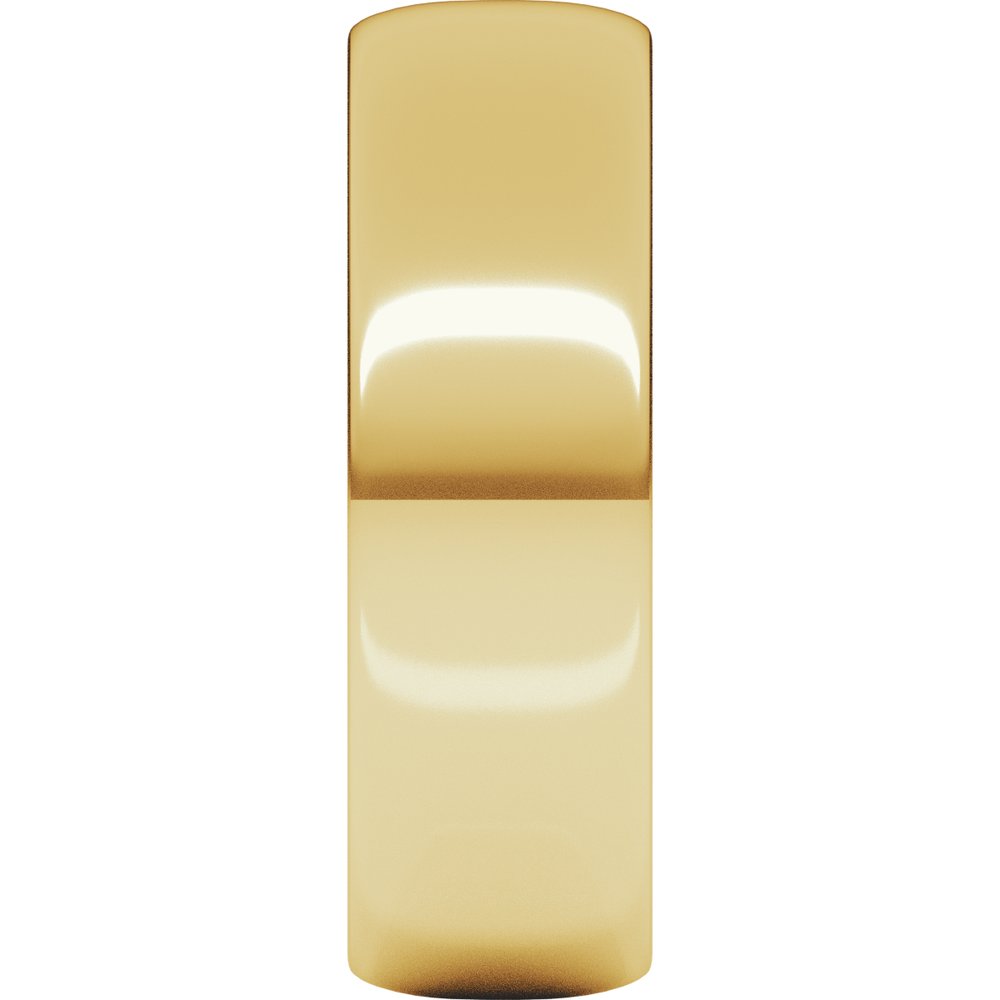 14K Yellow Gold 6 mm Lightweight Half Round Band Size 6