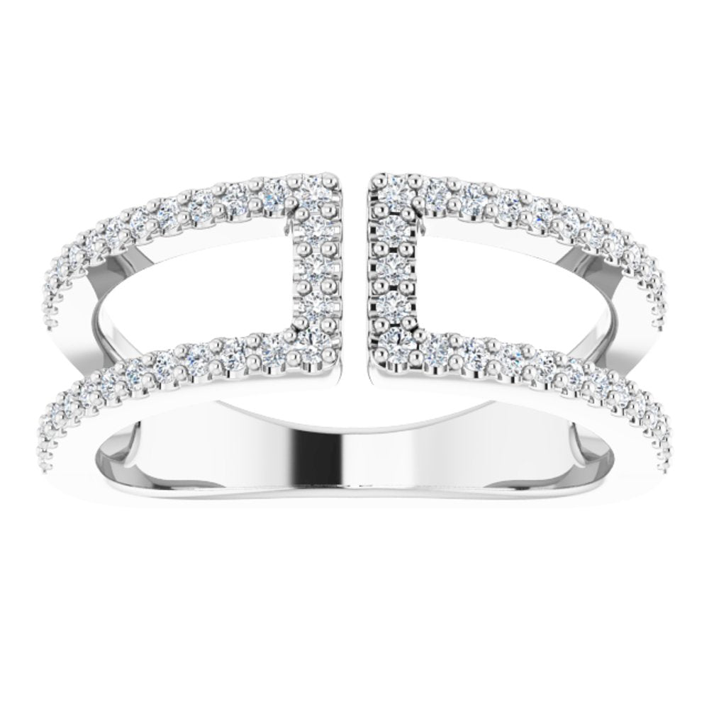 14K White Gold 1/3 CTW Natural Diamond Ring
