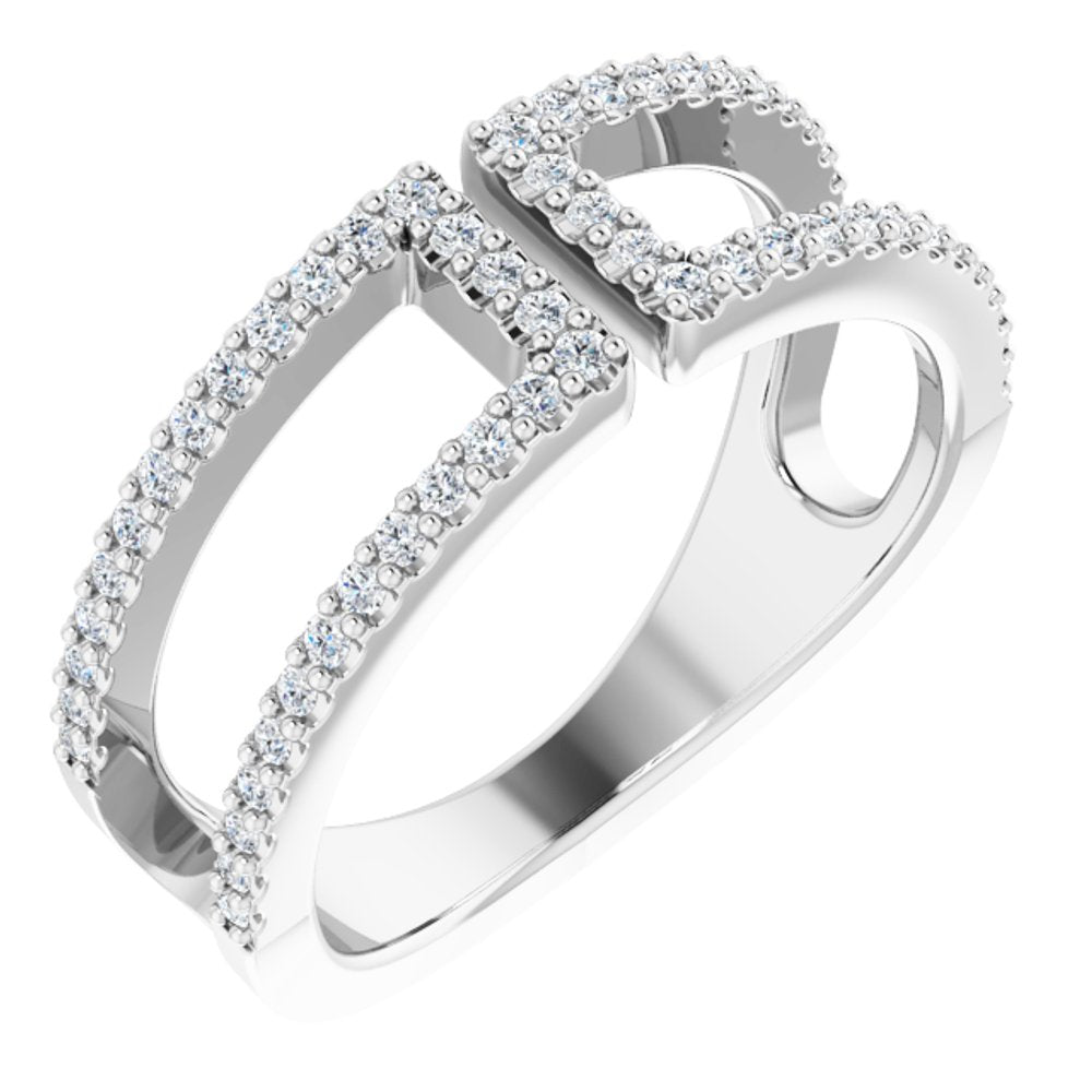 14K White Gold 1/3 CTW Natural Diamond Ring