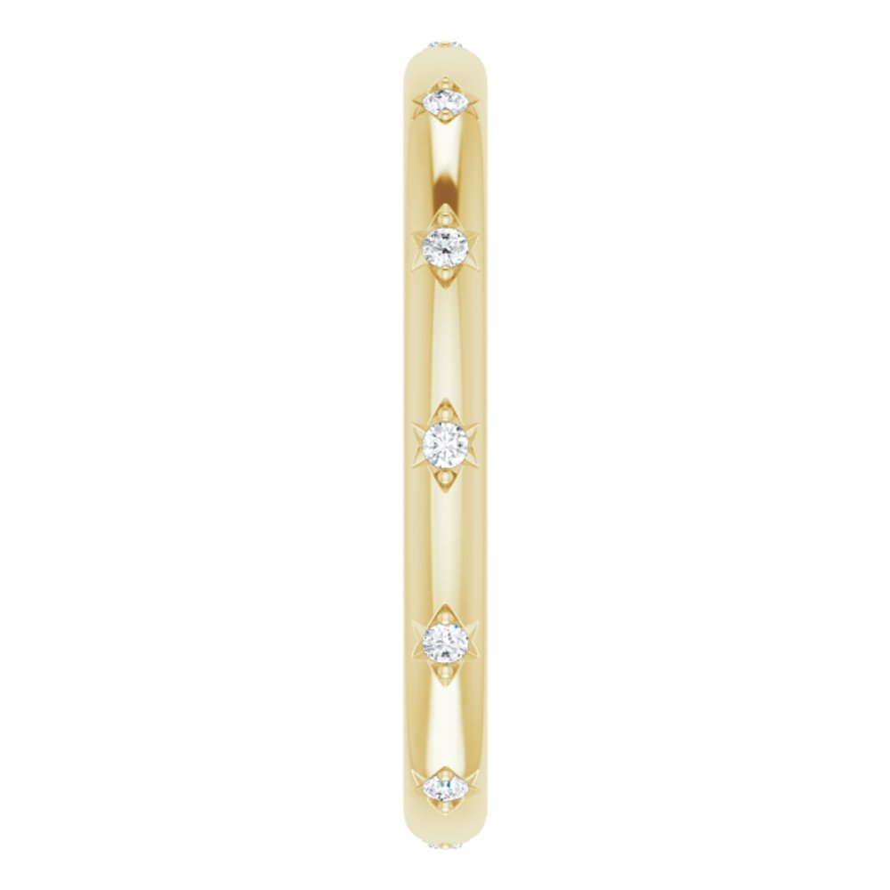 14K Yellow .06 CTW Natural Diamond Eternity Band