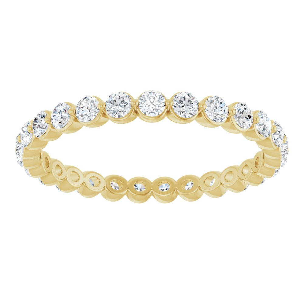 14K Yellow Gold 3/4 CTW Lab-Grown Diamond Eternity Band