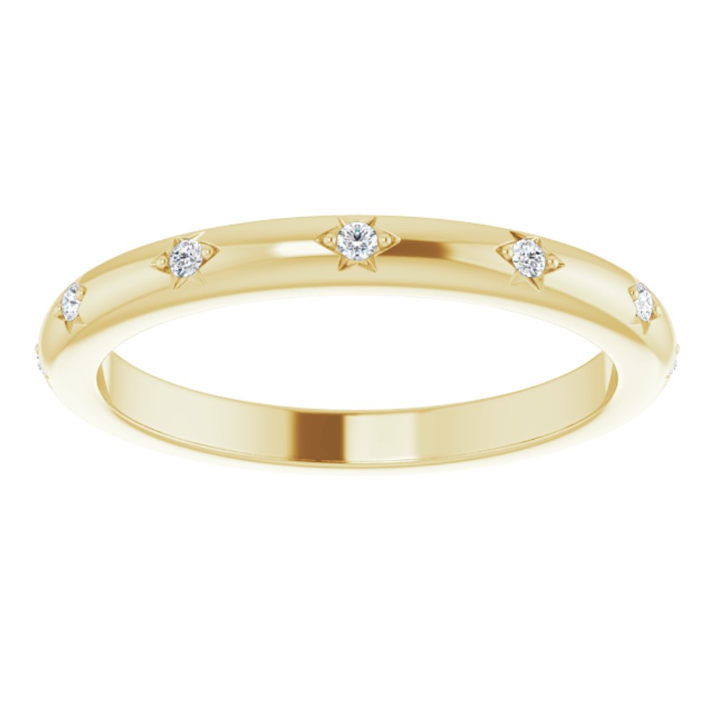 14K Yellow .06 CTW Natural Diamond Eternity Band