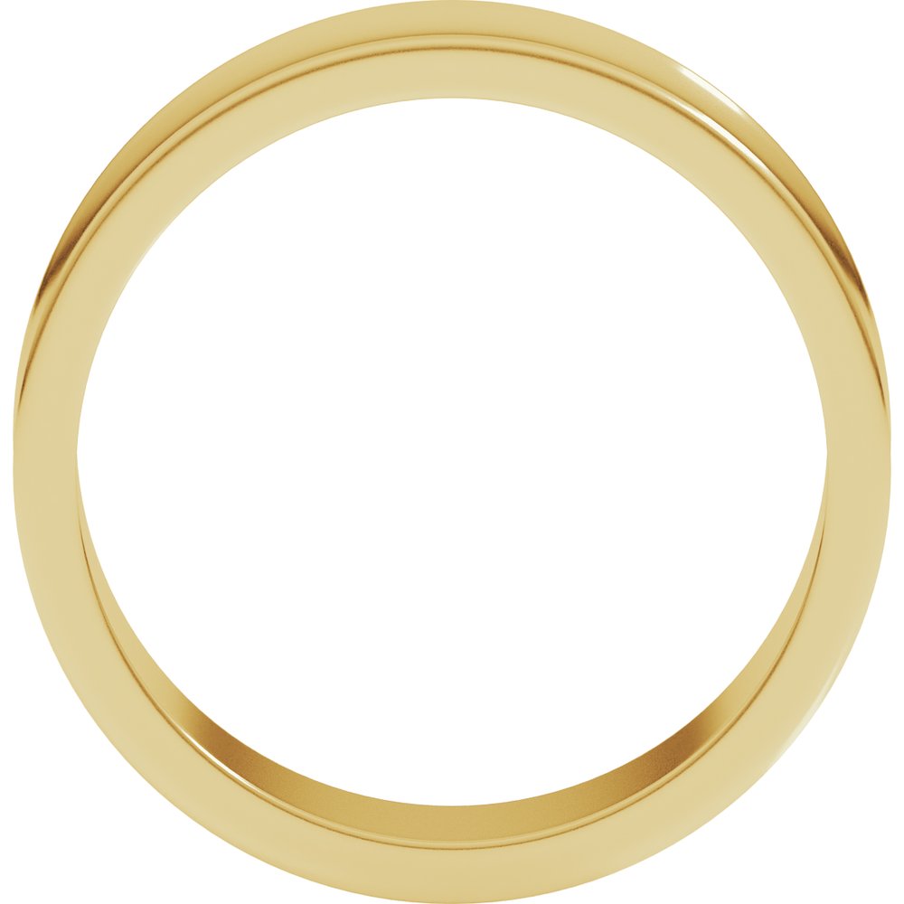 10K Yellow 6 mm Lightweight Concave Band Size 7