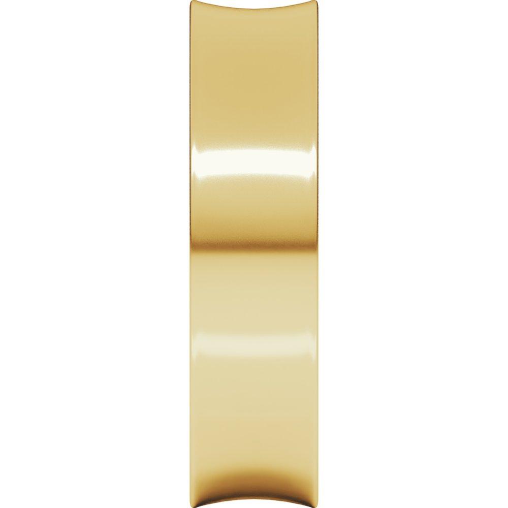 10K Yellow 5 mm Concave Light Band Size 8.5