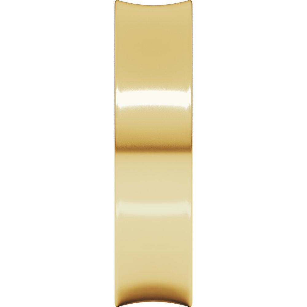 10K Yellow 5 mm Lightweight Concave Band Size 6.5