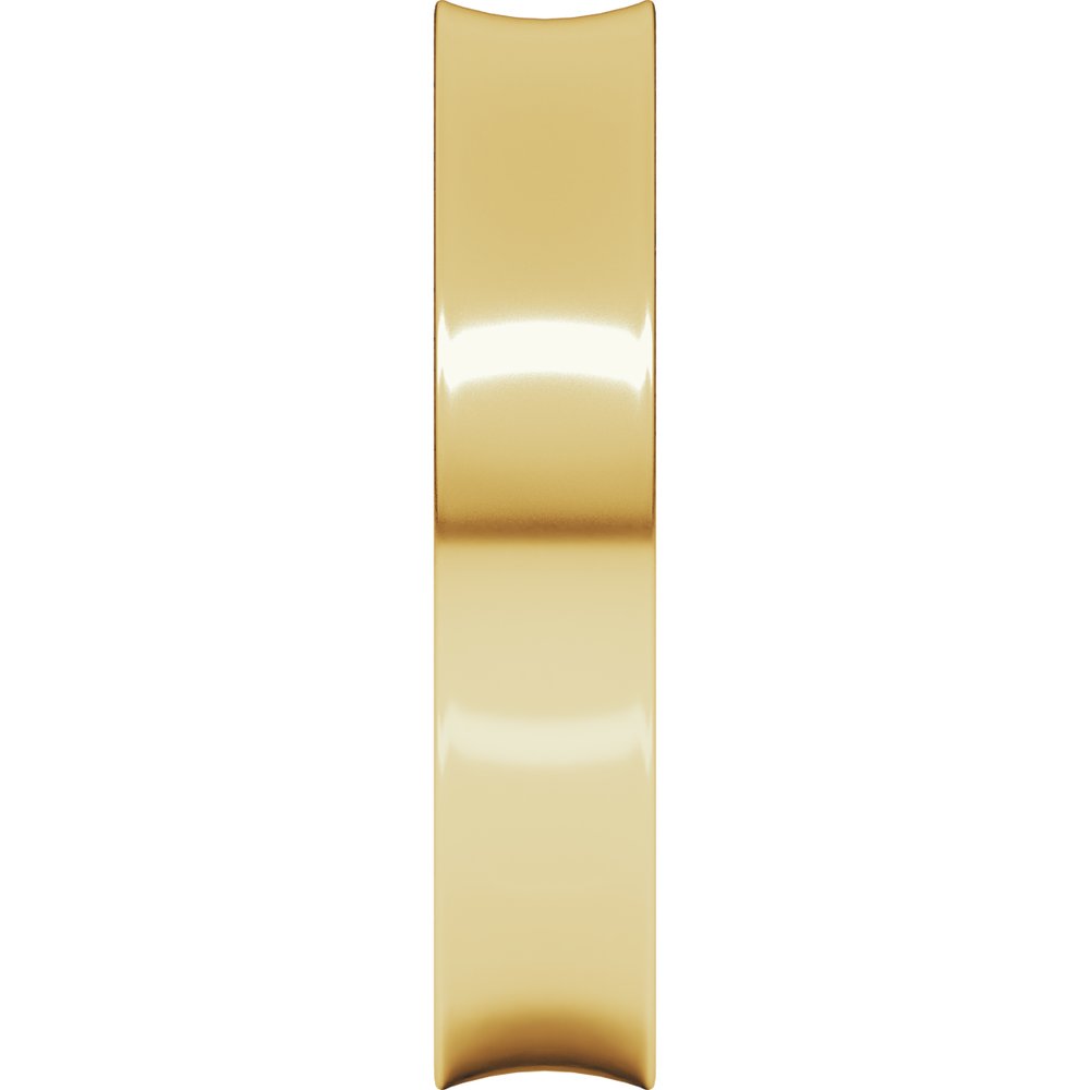 10K Yellow 4 mm Lightweight Concave Band Size 6.5