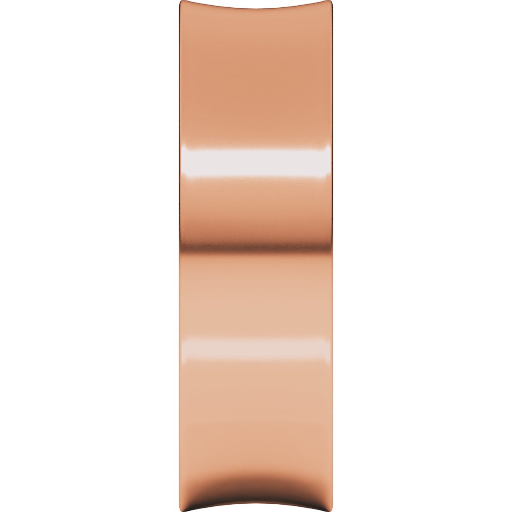 14K Rose 6 mm Lightweight Concave Band Size 10