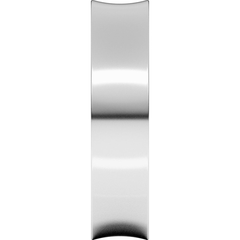 14K White Gold 5 mm Comfort-Fit Concave Band Size 8.5