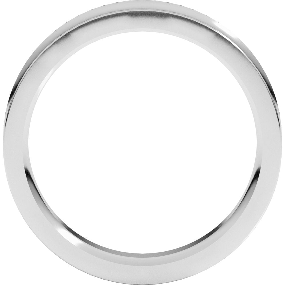 14K White 5 mm Comfort-Fit Concave Band Size 8.5