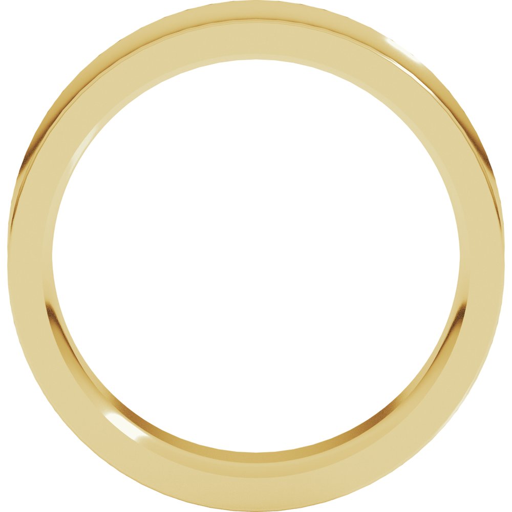 14K Yellow Gold 6 mm Comfort-Fit Concave Band Size 9.5