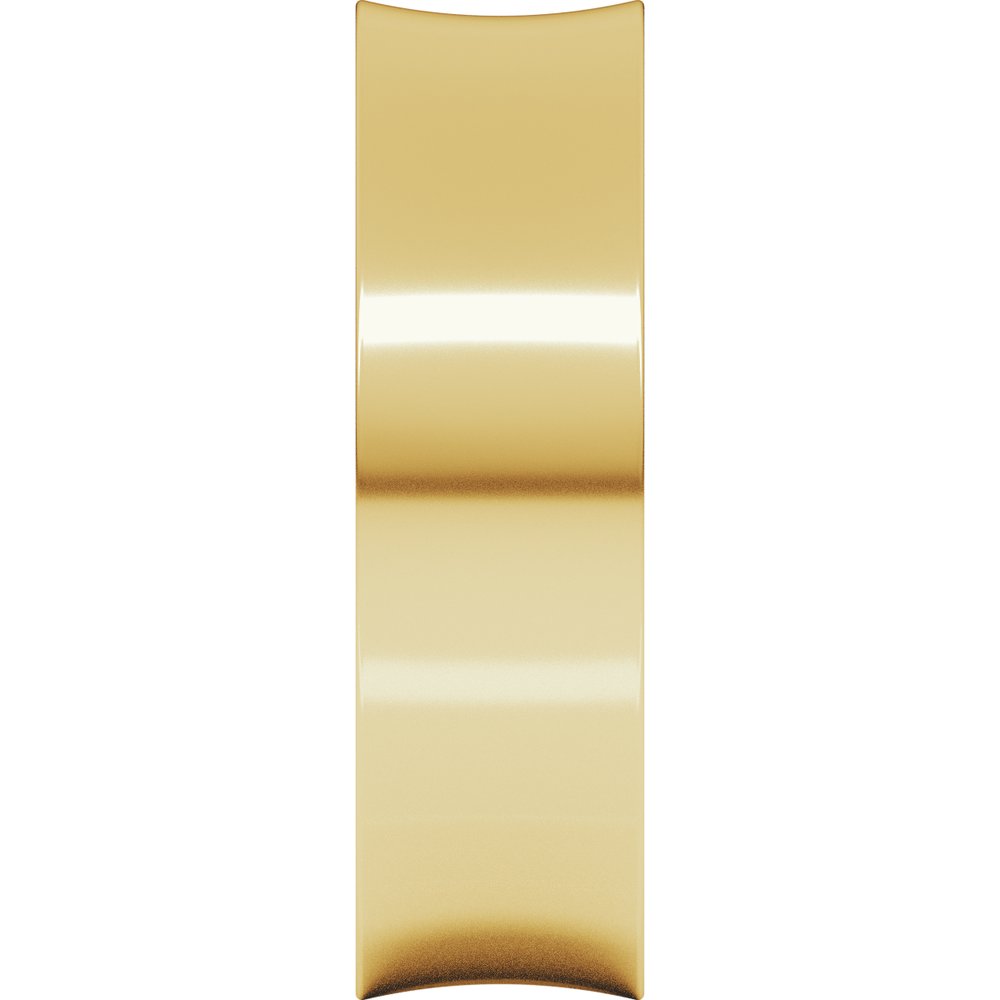 14K Yellow Gold 6 mm Comfort-Fit Concave Band Size 9.5