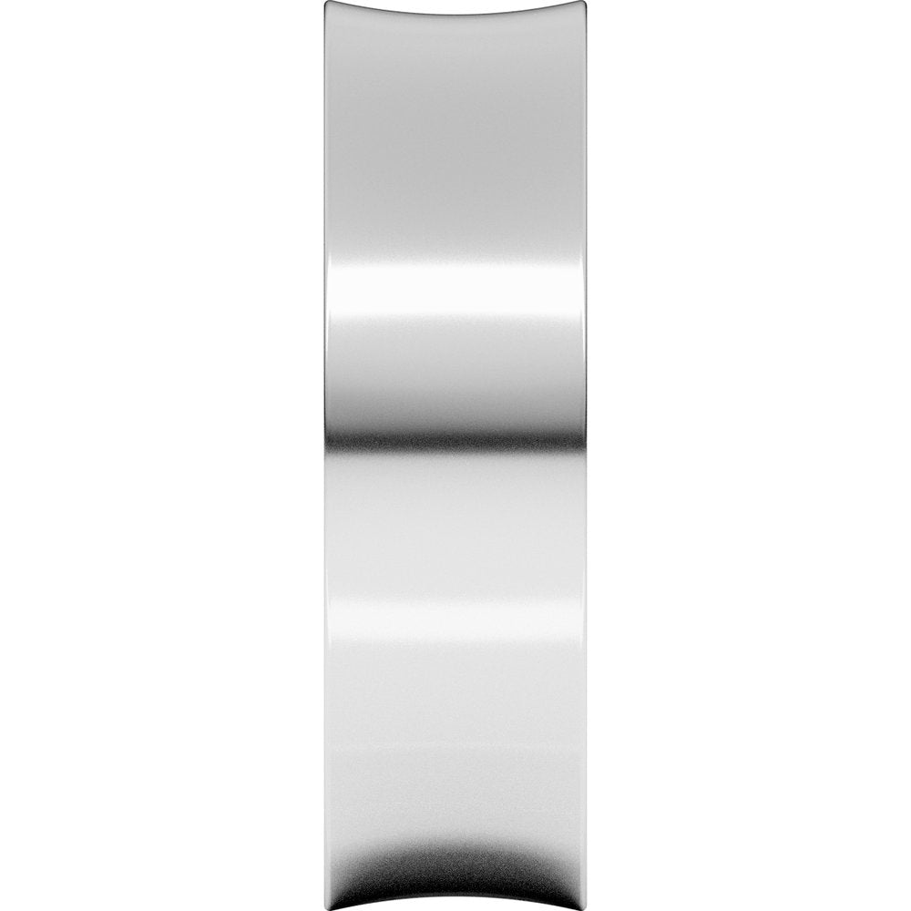 14K White Gold 6 mm Comfort-Fit Concave Band Size 8