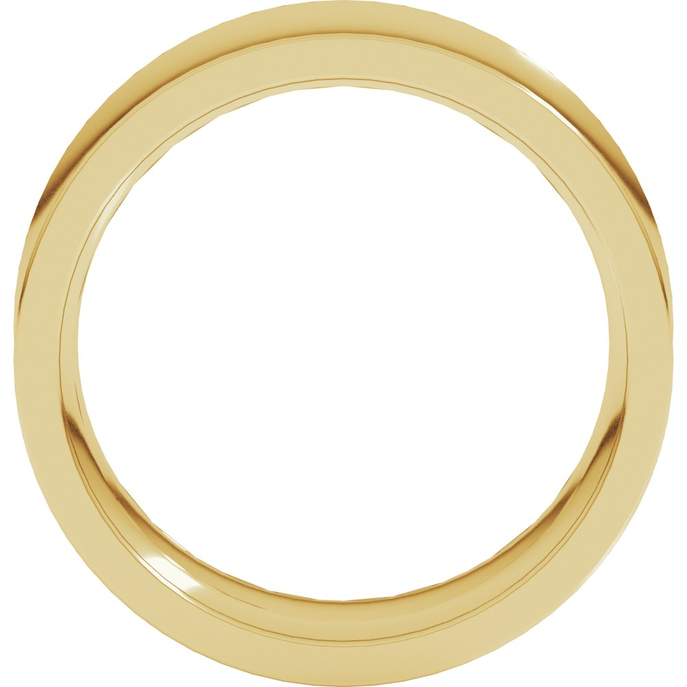 14K Yellow Gold 8 mm Comfort-Fit Concave Band Size 10