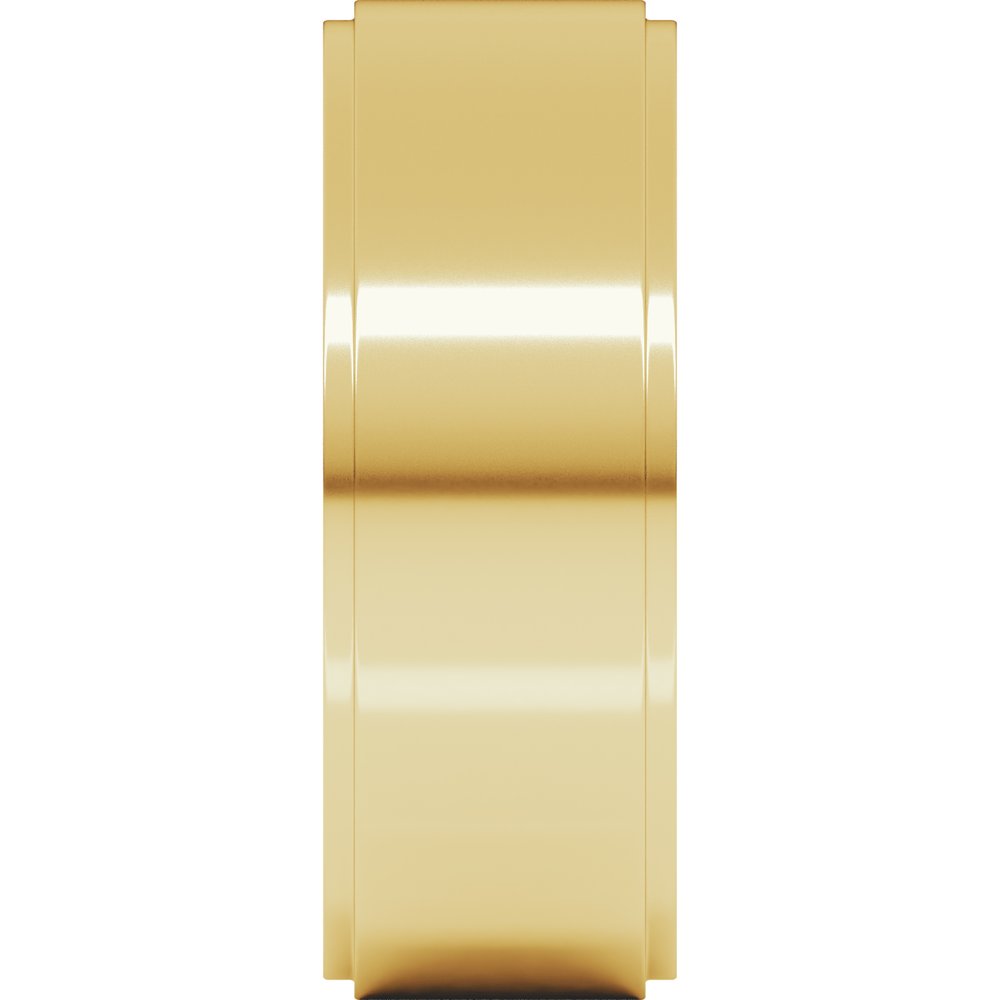 14K Yellow 7 mm Flat Edge Band