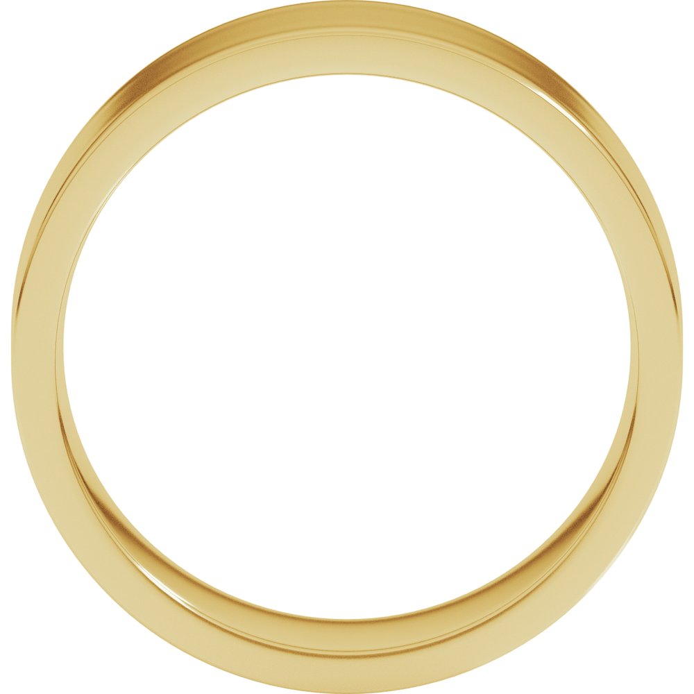 10K Yellow Gold 7 mm Lightweight Comfort-Fit Flat Band Size 11