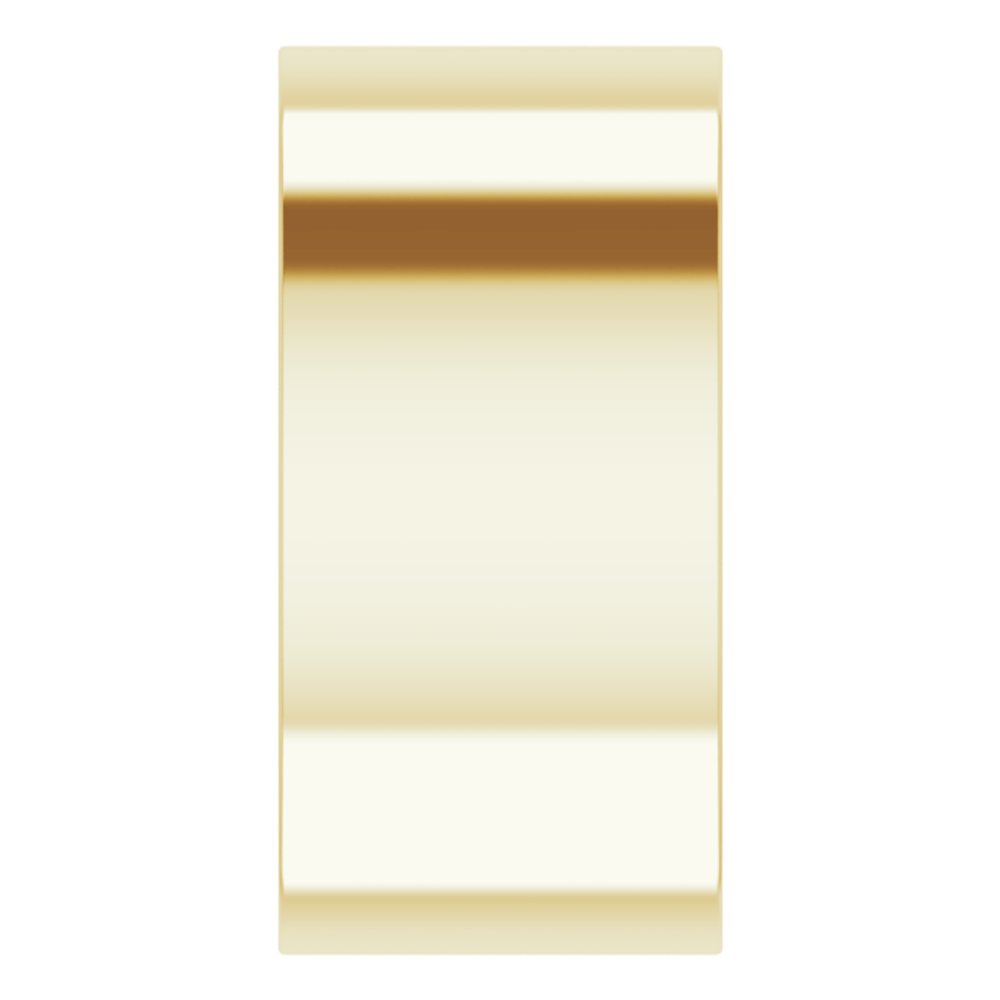 14K Yellow Gold 10 mm Lightweight Comfort-Fit Flat Band Size 8
