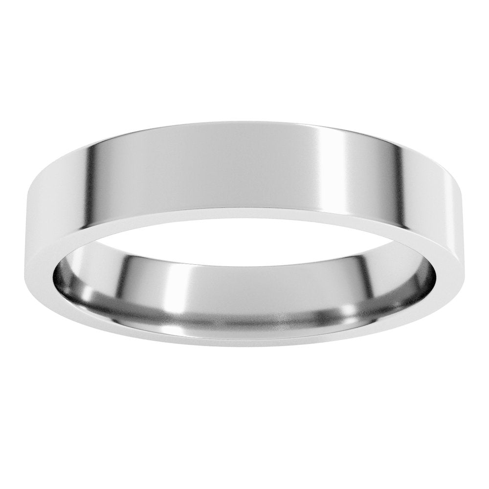 Continuum Sterling Silver 4 mm Lightweight Comfort-Fit Flat Band Size 9.5
