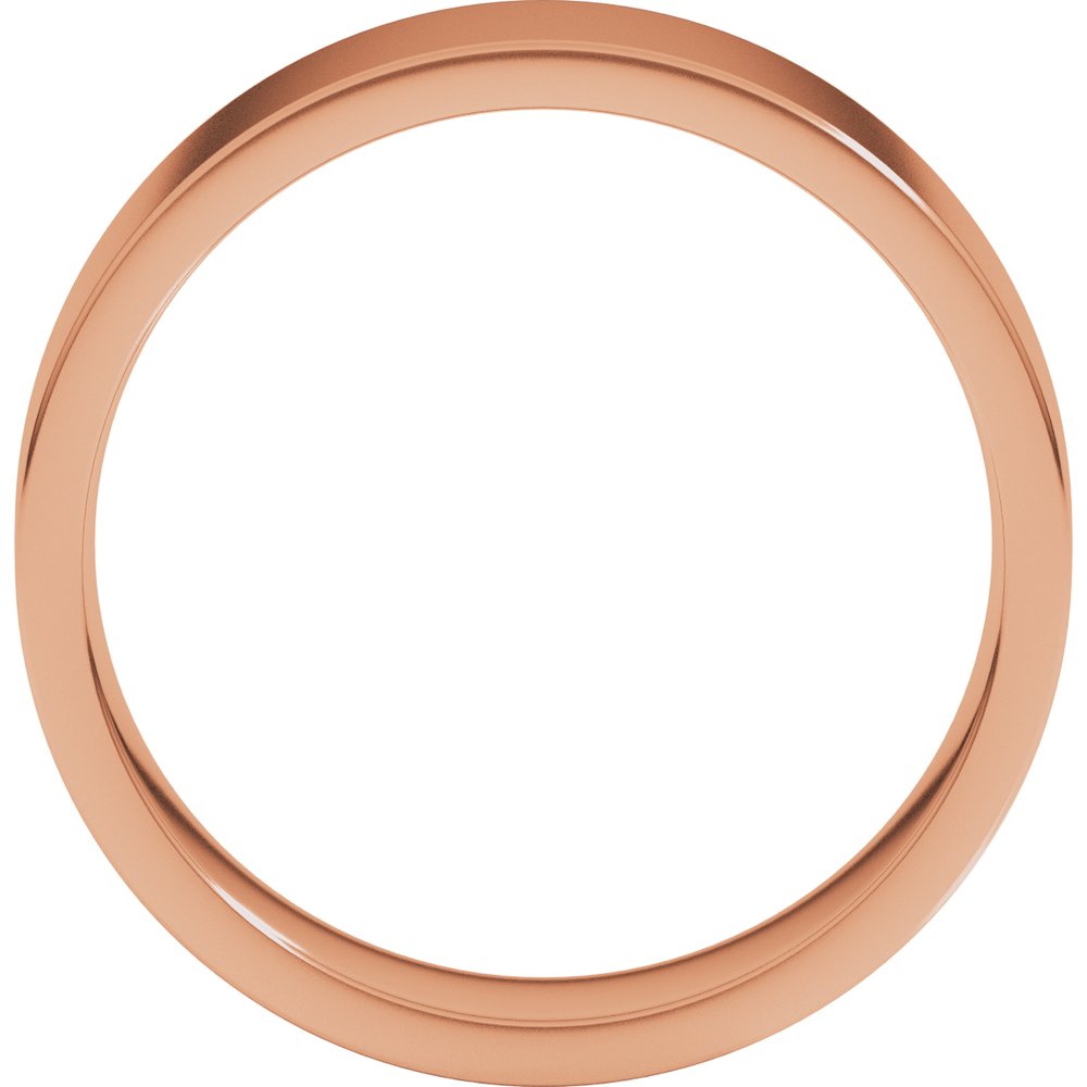 10K Rose 6 mm Lightweight Comfort-Fit Flat Band Size [cv