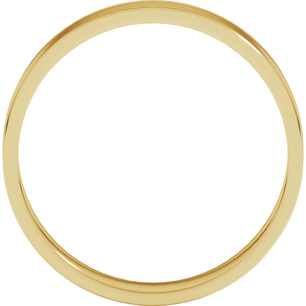 10K Yellow Gold 4 mm Ultra-Lightweight Flat Band Size 5