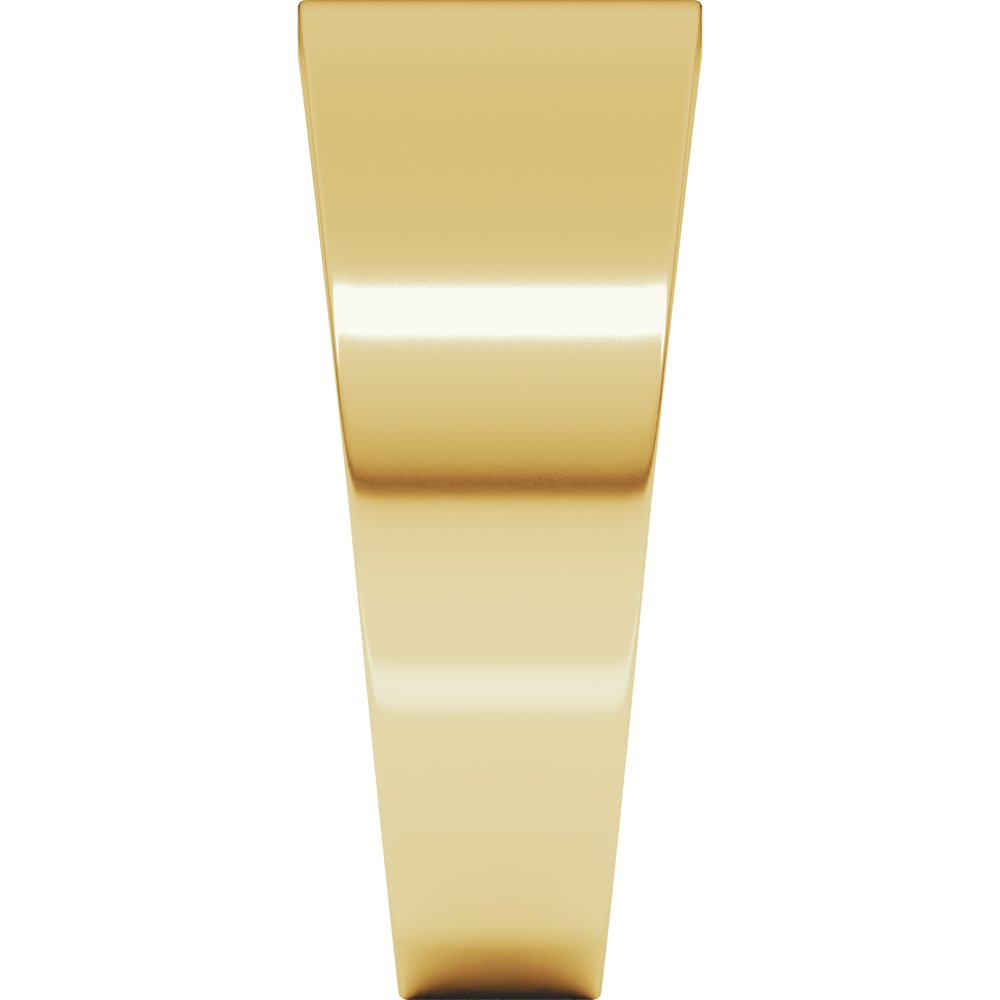 10K Yellow 8 mm Flat Tapered Band