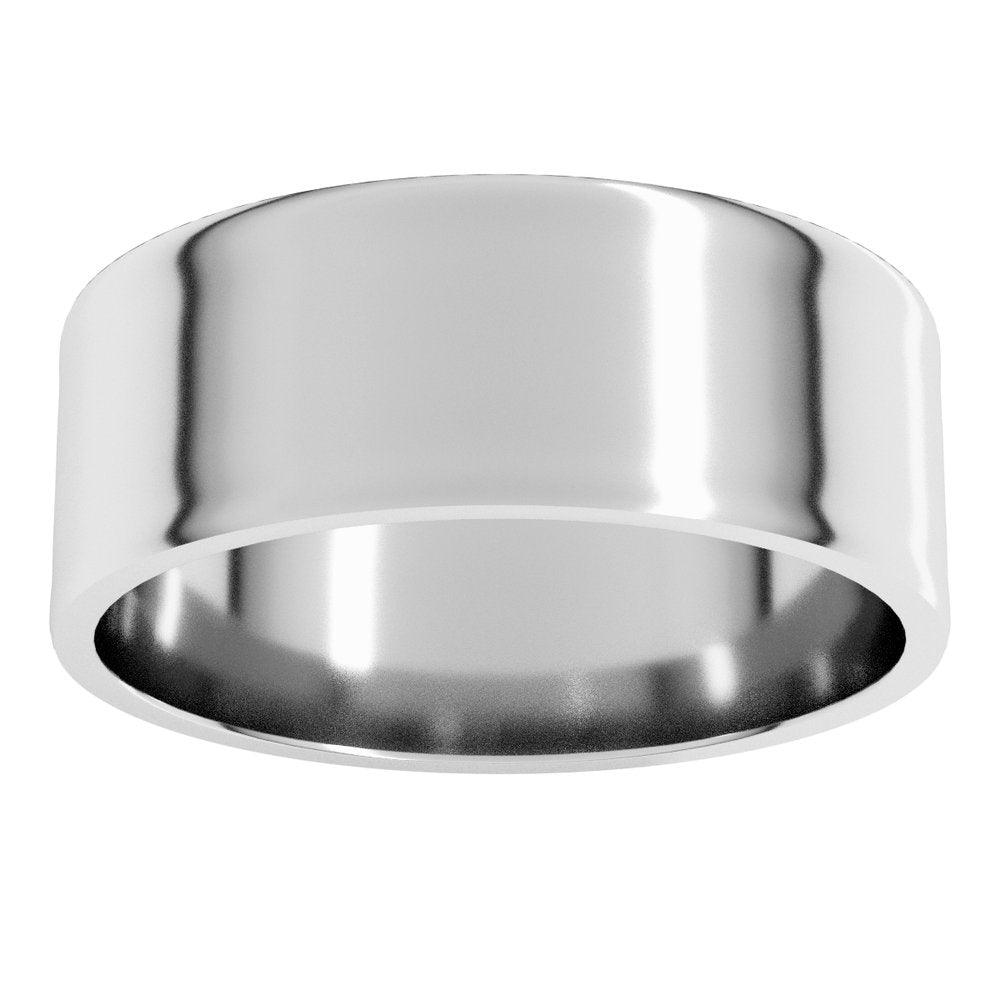 10K White 7 mm Ultra-Lightweight Flat Band Size 7