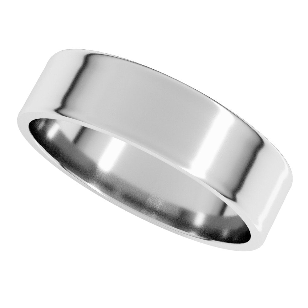 Sterling Silver 5 mm Ultra-Lightweight Flat Band Size 11.5