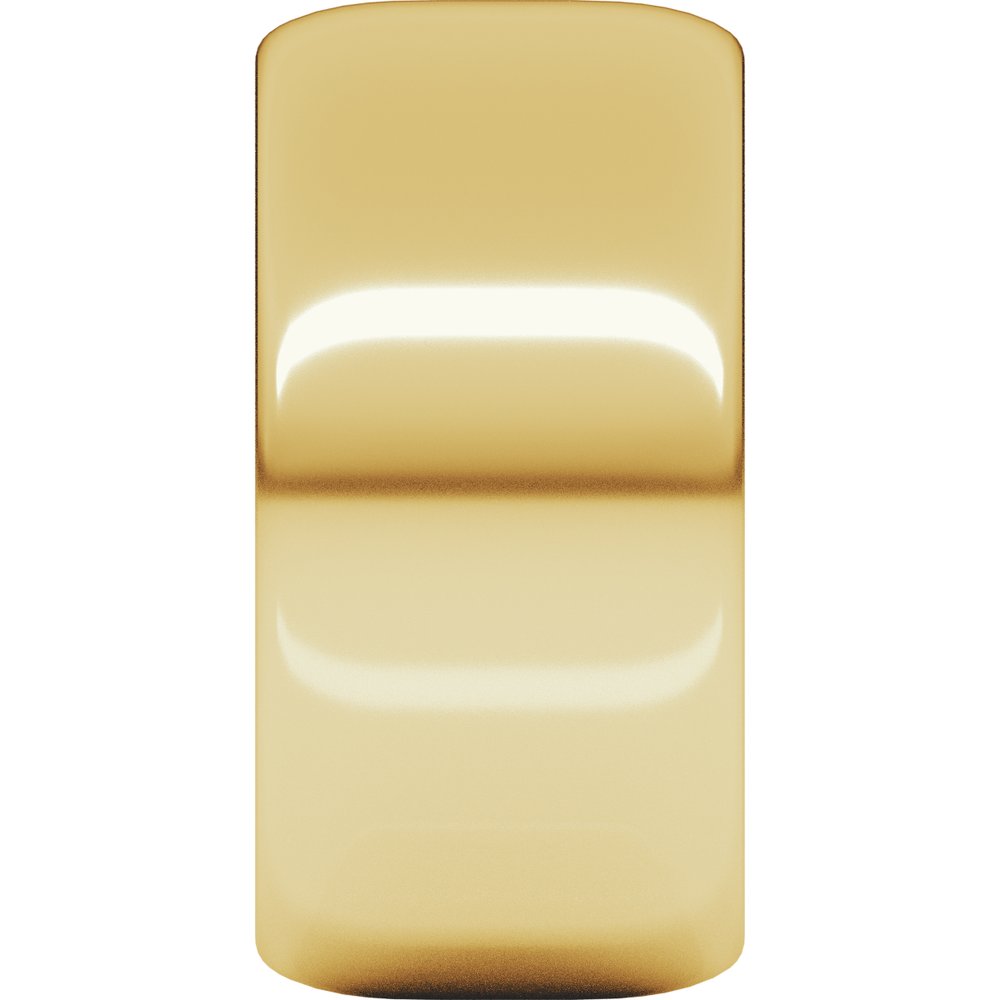 10K Yellow Gold 10 mm Half Round Band Size 7