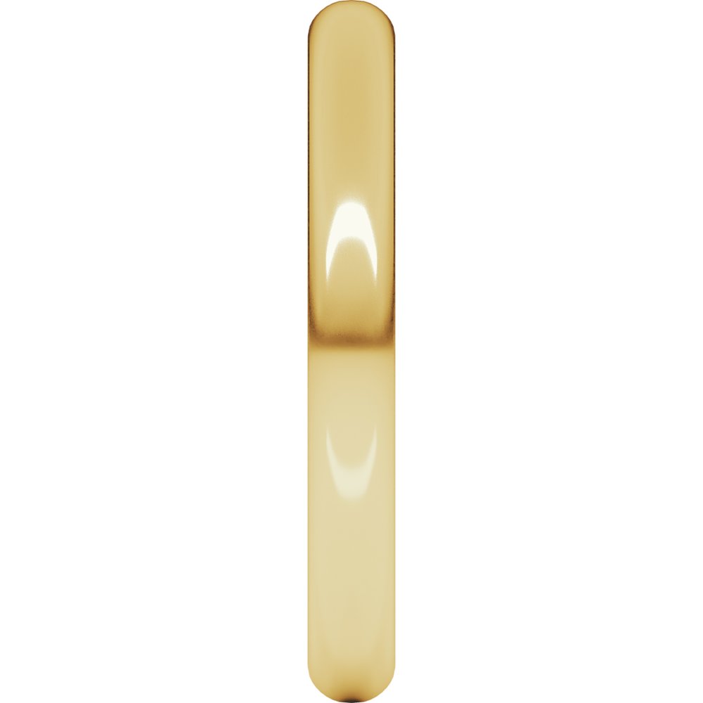 14K Yellow 2.5 mm Half Round Band