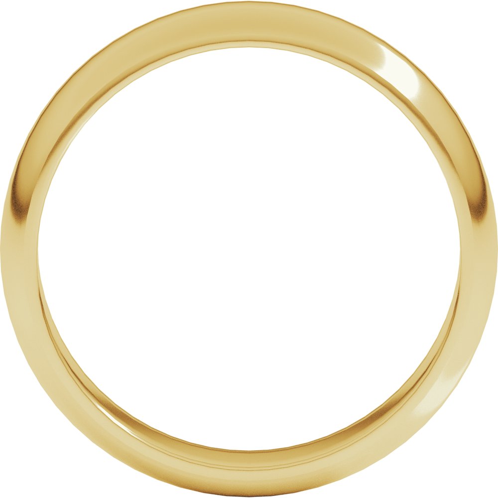 18K Yellow Gold 5 mm Half Round Band Size 6.5