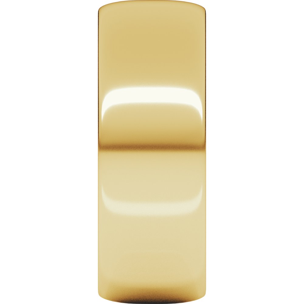 14K Yellow Gold 7 mm Lightweight Half Round Band Size 7