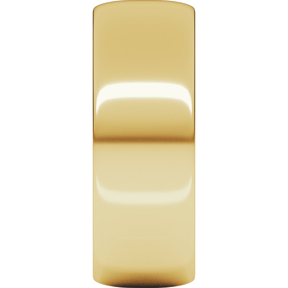 14K Yellow 7 mm Half Round Light Band
