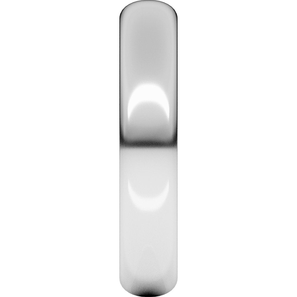 Sterling Silver 4 mm Half Round Band Size 6